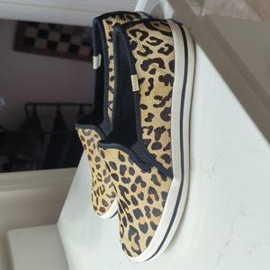 Kate Spade Keds cheetah print slip on 10